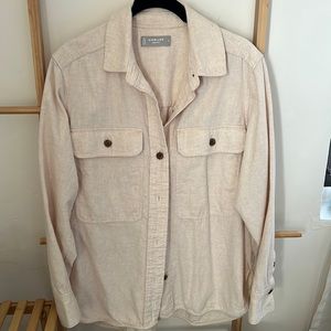 Everlane classic cotton flannel shirt, small